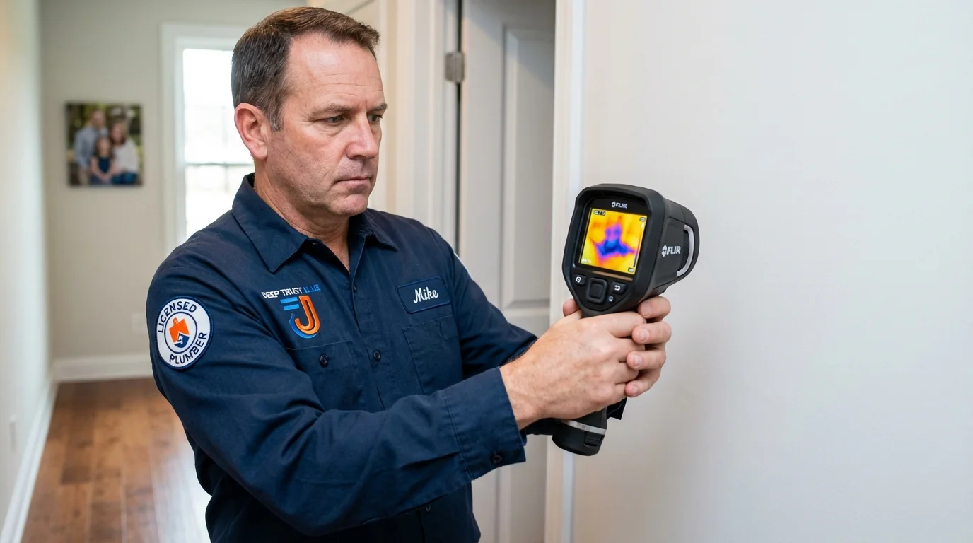 Thermal imaging leak detection by Johns Plumbing LLC in Palestine